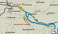 Maungatautari Lodge Location Map - Click To Enlarge