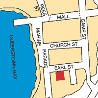Novotel Gardens Hotel Queenstown Location Map