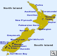 Detailed New Zealand Map - Click To Enlarge