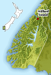 Fiordland Region Map