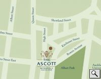 Location map for The Ascott Metropolis Auckland