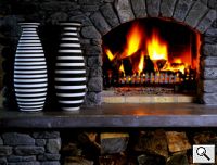 Hapuku Lodge Fireplace