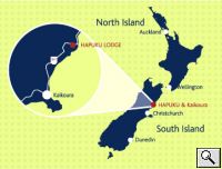 Hapuku Lodge Location Map