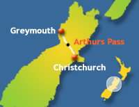 TranzAlpine Map
